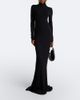Mugler Mugler Turtleneck wool-blend jersey maxi dress - 2
