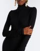 Mugler Mugler Turtleneck wool-blend jersey maxi dress - 4