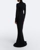 Mugler Mugler Turtleneck wool-blend jersey maxi dress - 6