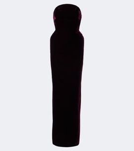 Mugler Mugler Velvet bustier gown