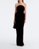 Mugler Mugler Velvet bustier gown - 2