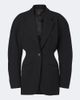 Mugler Mugler Virgin wool grain de poudre blazer - 1