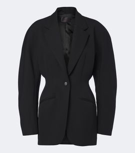 Mugler Mugler Virgin wool grain de poudre blazer