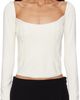 Mugler Mugler White Ottoman Long Sleeve T-shirt - 1
