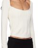 Mugler Mugler White Ottoman Long Sleeve T-shirt - 2