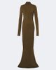 Mugler Mugler Wool-blend jersey polo dress - 1