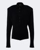 Mugler Mugler Wool-blend polo sweater - 1