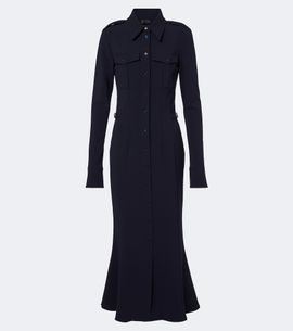 Mugler Mugler Wool-blend shirt dress