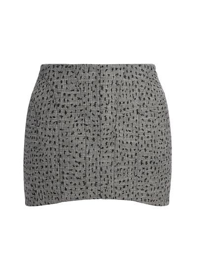 Mugler Women's Jupe Curved-Hem Miniskirt