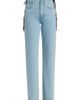 Mugler Women's Lace-Up Mid-Rise Slim Jeans - 1