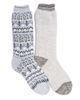 MUK LUKS MUK LUKS Women's 2 Pair Pack Tall Heat Retainer Boot Socks - 1