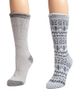 MUK LUKS MUK LUKS Women's 2 Pair Pack Tall Heat Retainer Boot Socks - 3