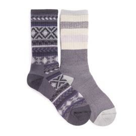 MUK LUKS MUK LUKS Women's 2 PK Crew Heat Retainer Hiking Socks