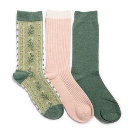 MUK LUKS MUK LUKS Women's 3 Pair Pack Boot Wool Blend Socks