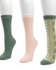 MUK LUKS MUK LUKS Women's 3 Pair Pack Boot Wool Blend Socks - 2