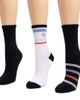 MUK LUKS Muk Luks Women’s 3 Pair Pack Compression Crew Nylon Socks - 3