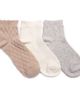 MUK LUKS MUK LUKS Women's 3 Pair Pack Mini Crew Wool Blend Socks - 1