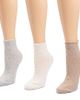 MUK LUKS MUK LUKS Women's 3 Pair Pack Mini Crew Wool Blend Socks - 3