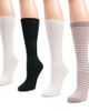 MUK LUKS MUK LUKS Women's 4 Pair Pack Boot Wool Blend Socks - 3