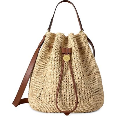 Mulberry Mulberry Crochet Raffia Bucket Bag