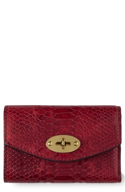 Mulberry Mulberry Darley Folded Embossed Leather Wallet