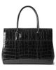 Mulberry Mulberry Small Bayswater Shiny Croc Embossed Leather Satchel - 3
