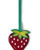 Mulberry Mulberry Strawberry Leather Bag Charm - 1