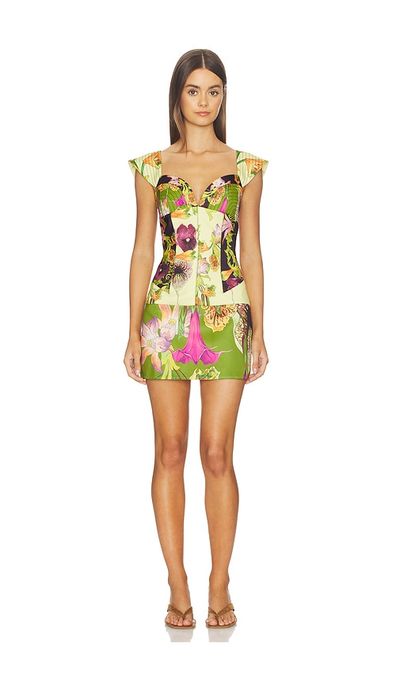 Muma World Muma World Mixed Canopy Celine Mini Dress