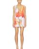 Muma World Muma World Orange Trumpet V Neck Electra Dress - 1