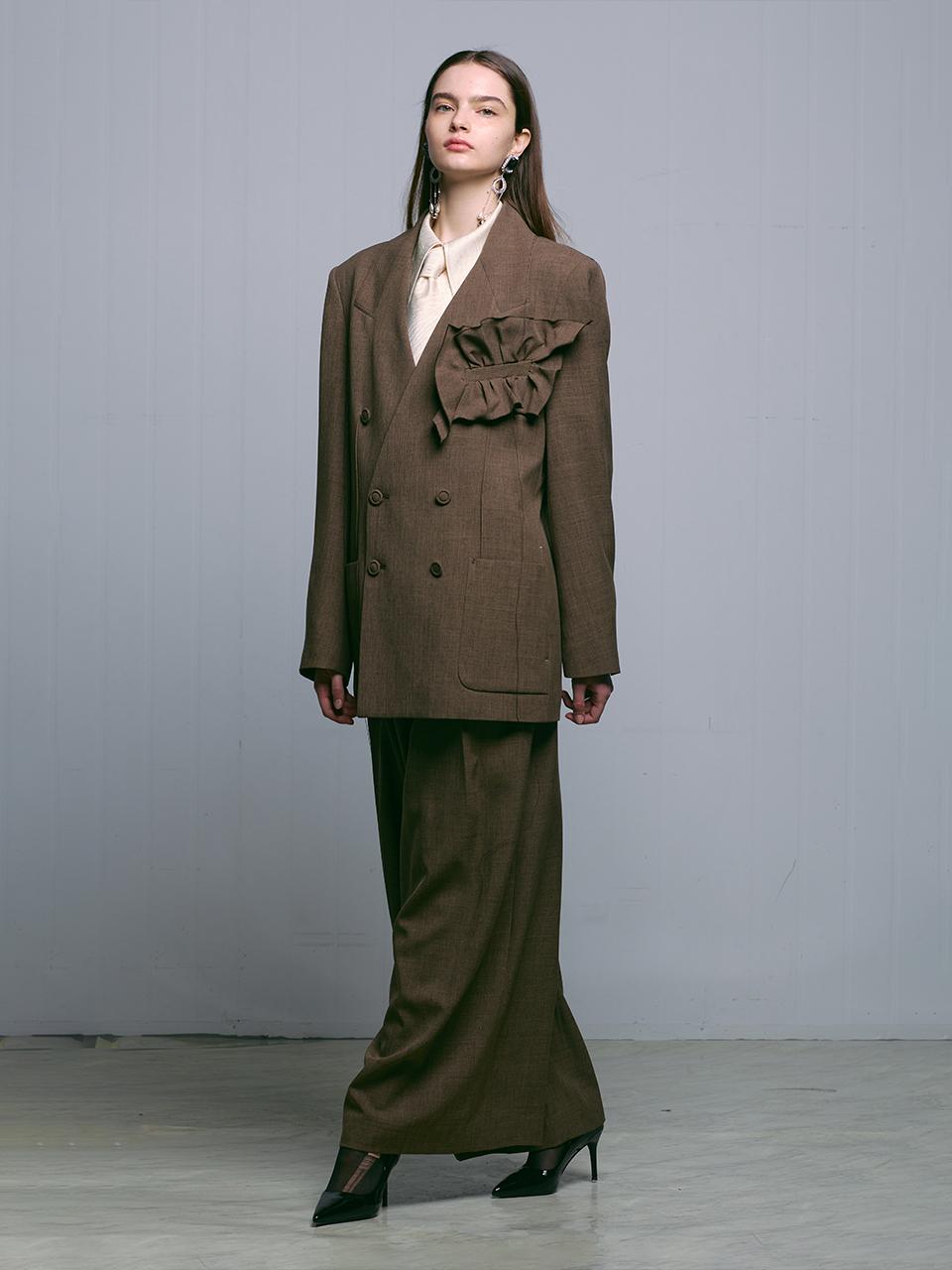 MUNN BROWN FIXED HANDKERCHIEF JACKET