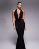 Murci Murci exclusive lace drape detail fishtail maxi skirt in black - part of a set - 1