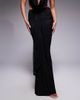 Murci Murci exclusive lace drape detail fishtail maxi skirt in black - part of a set - 2