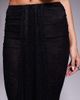 Murci Murci exclusive lace drape detail fishtail maxi skirt in black - part of a set - 3