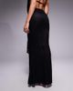 Murci Murci exclusive lace drape detail fishtail maxi skirt in black - part of a set - 4