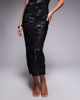 Murci Murci exclusive mesh column midaxi skirt in textured black floral applique - part of a set - 2