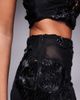 Murci Murci exclusive mesh column midaxi skirt in textured black floral applique - part of a set - 3