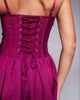 Murci Murci plunge corset tiered hem mini dress in plum-Purple - 4