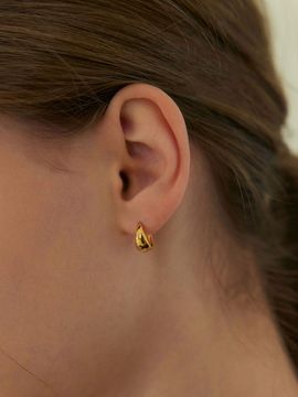 murmur 925 Silver Mini Cone Mid Hoop Earrings