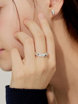 murmur [925silver]Crush glitter cubic ring