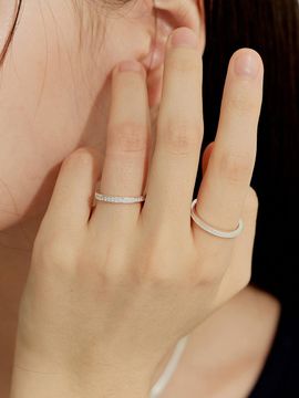 murmur [925silver]Twinkle frame cubic ring