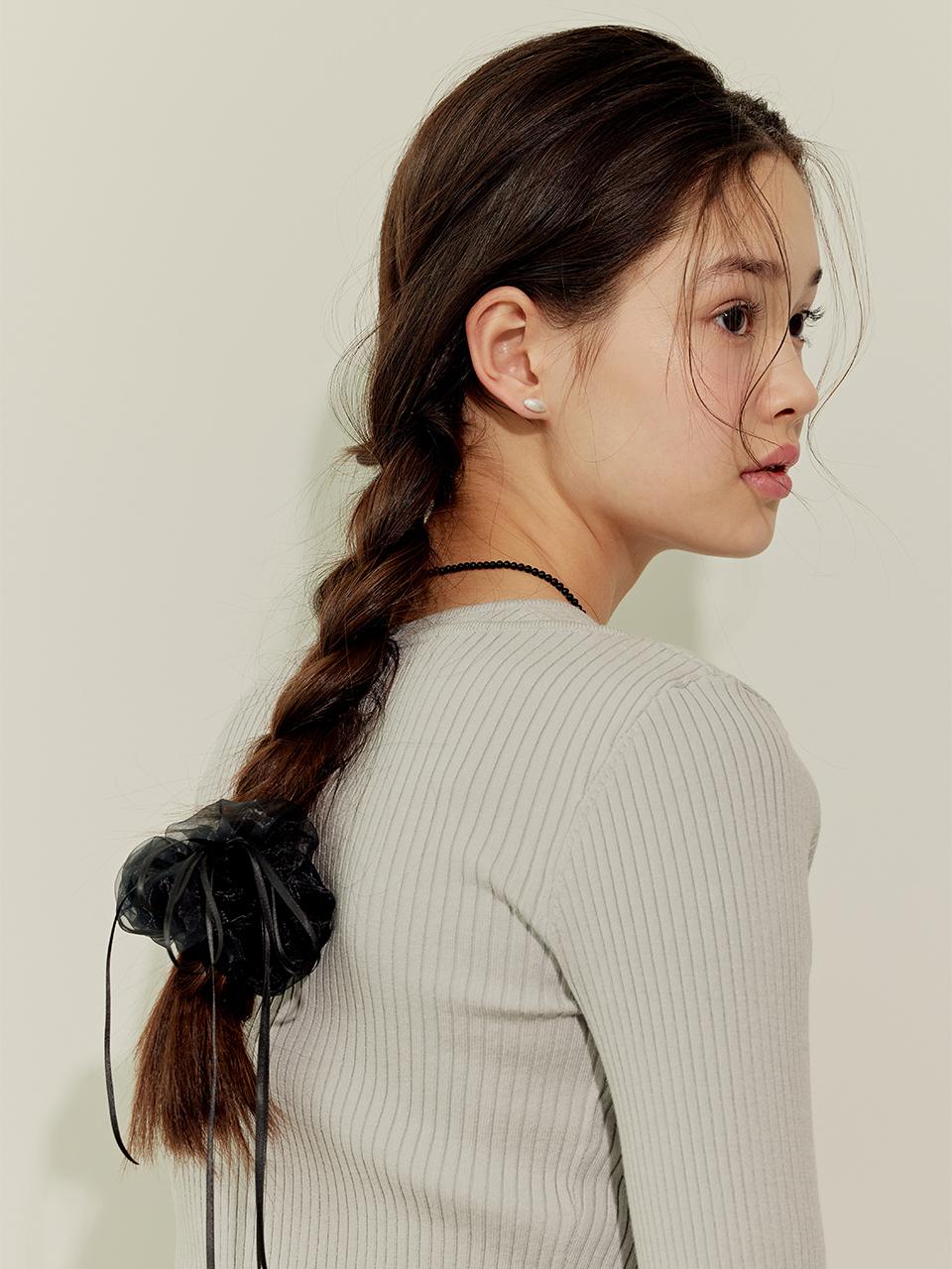 murmur Mesh ribbon tie hair scrunch