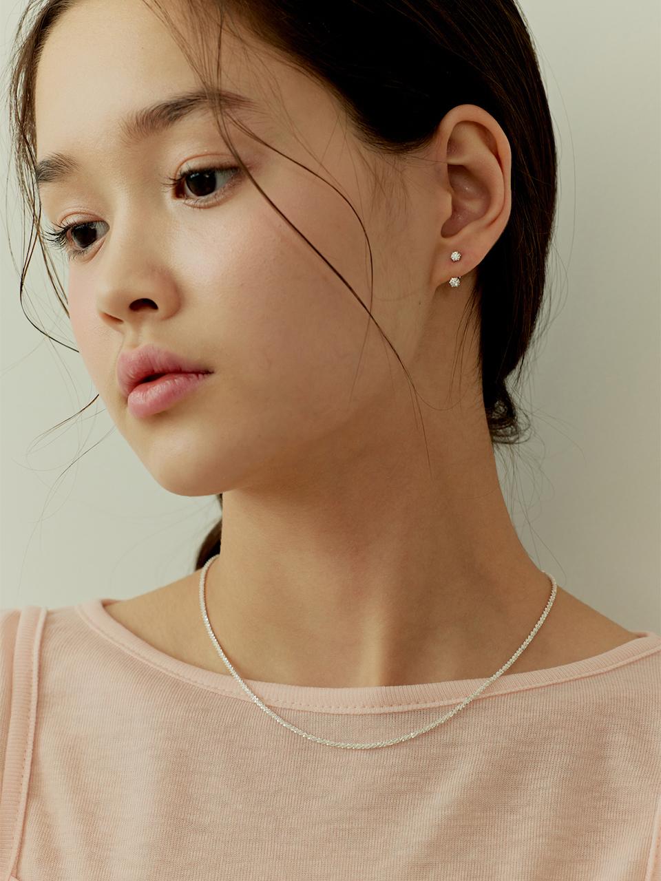murmur Sterling Silver Twisted Chain Necklace