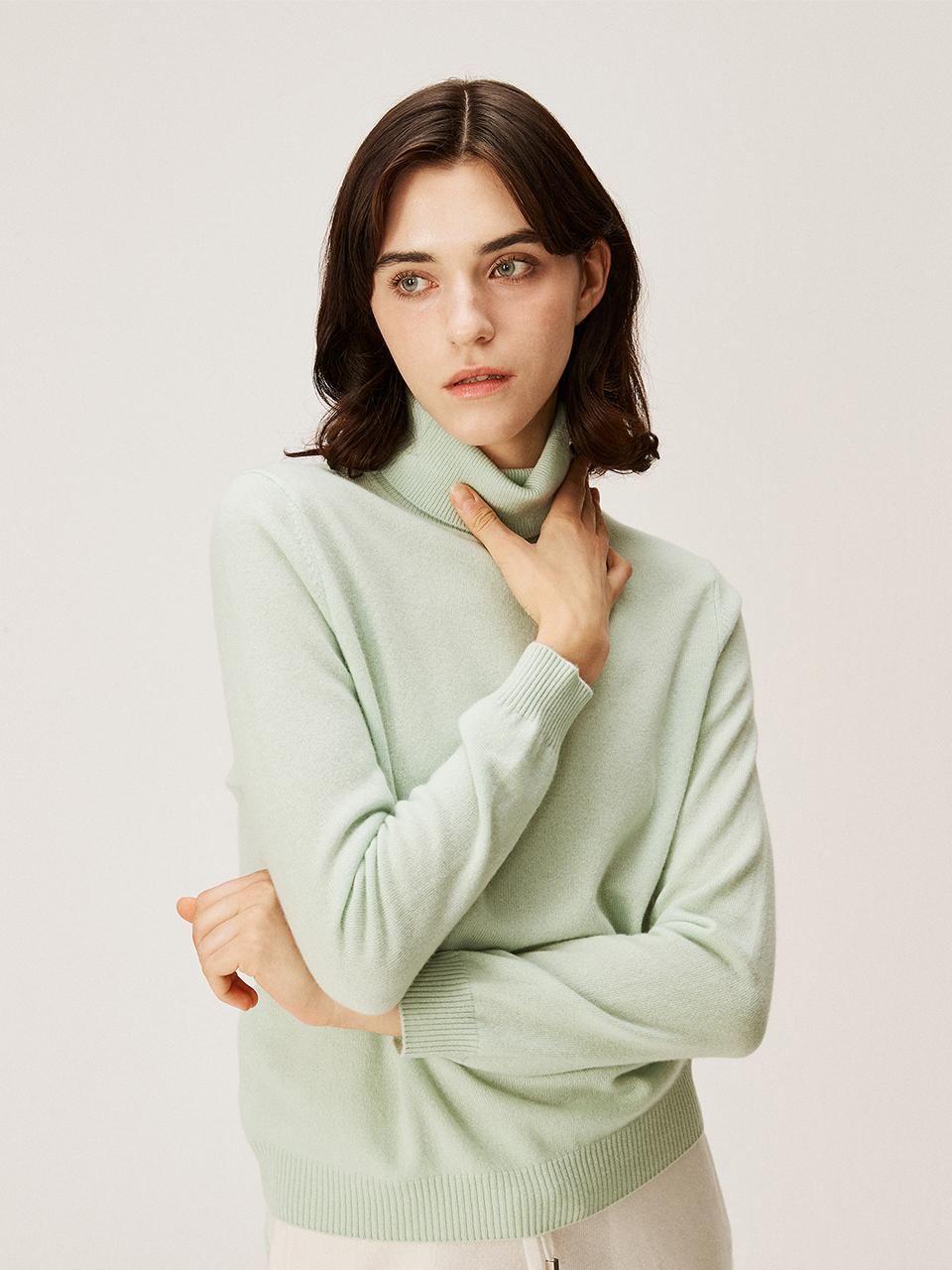 murray allan Cashmere Rollneck Pullover [GREEN] (M43WPU044MI)