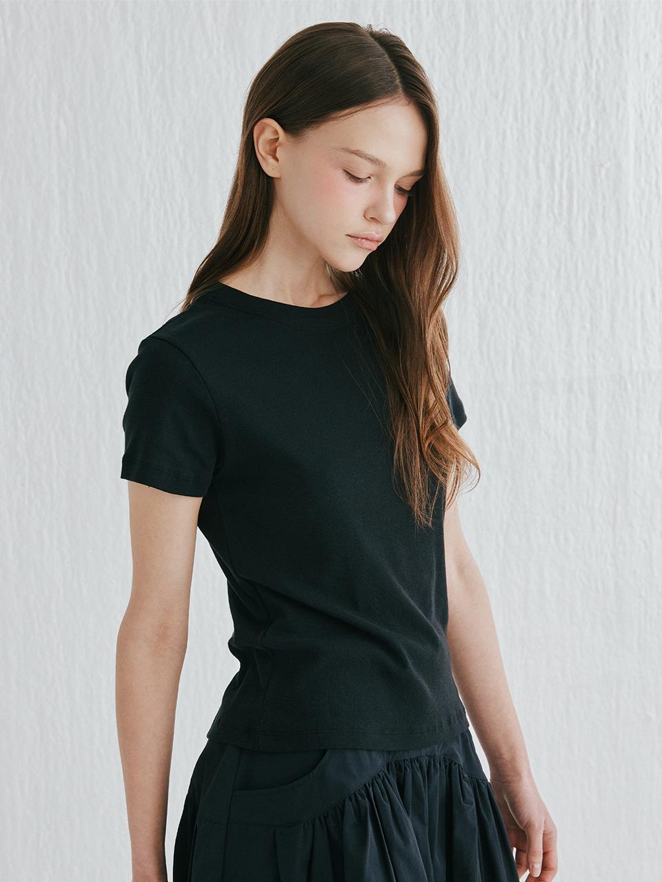 murray allan Cotton T-Shirts [Black] (C52WTS033BK)