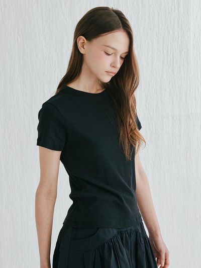 murray allan Cotton T-Shirts [Black] (C52WTS033BK)