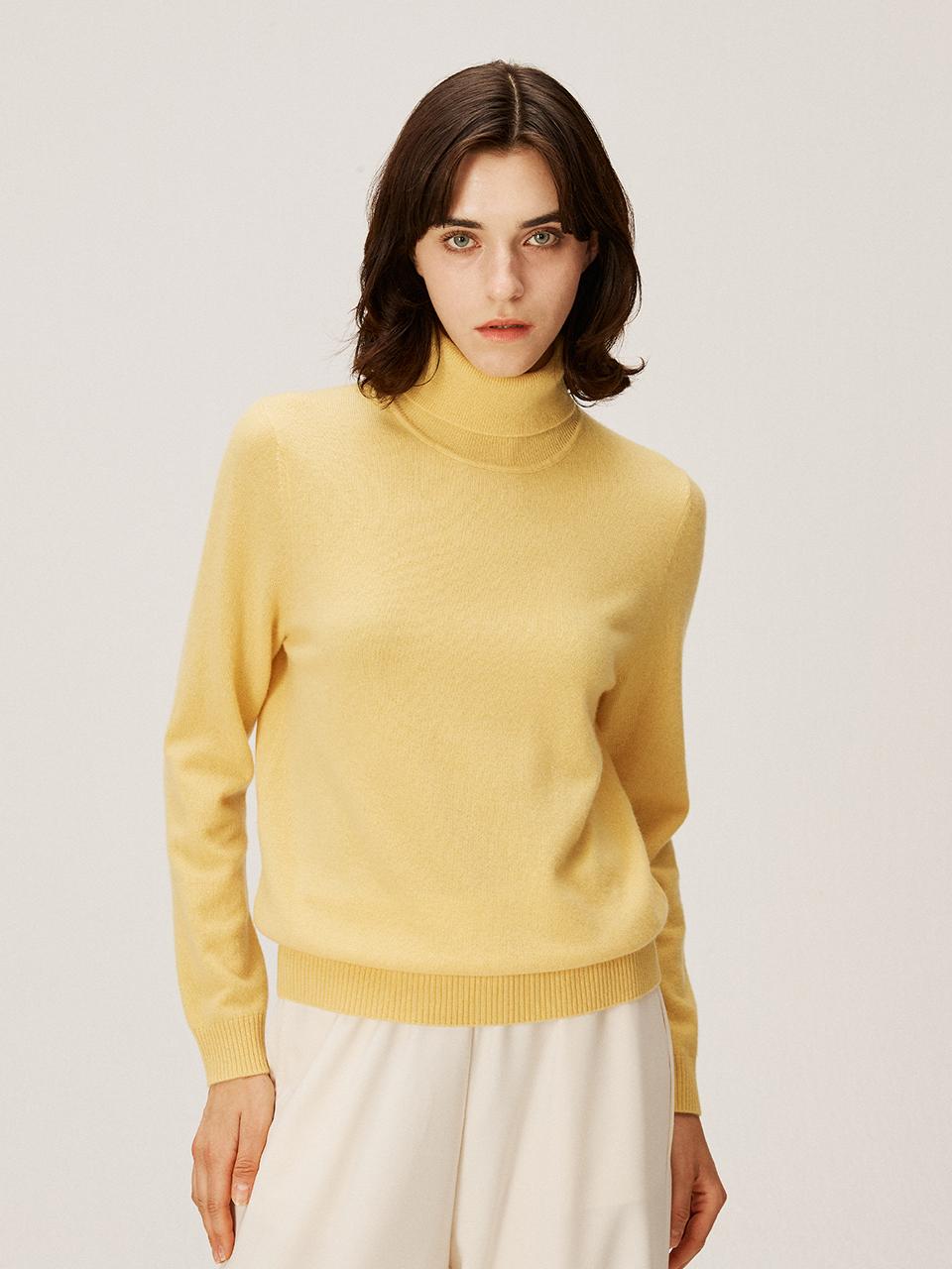 murray allan Rollneck Pullover Sweater [Yellow] (M43WPU044YE)