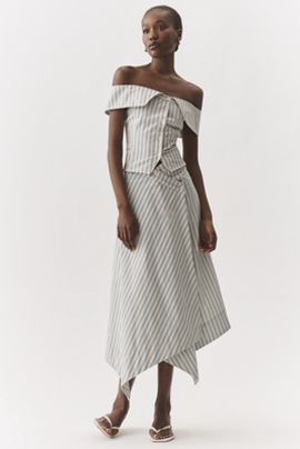 Muse Assembly Hazel Asymmetric Midi Skirt