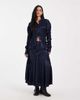 Muse Assembly Muse Assembly Amelia gathered detail maxi skirt in navy - 2