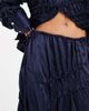 Muse Assembly Muse Assembly Amelia gathered detail maxi skirt in navy - 3