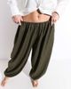 Muse Assembly Muse Assembly balloon eva pants in green pinstripe - 3